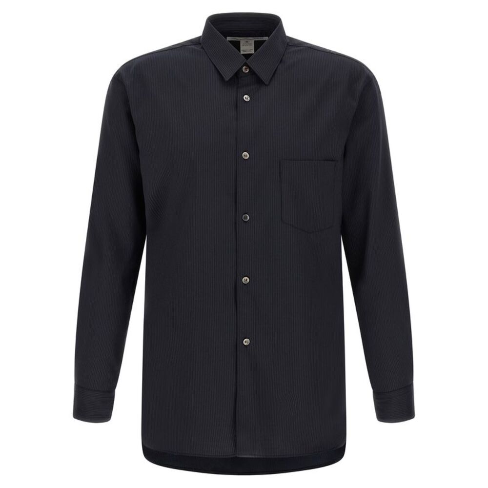 Comme Des Garçons Blue Polyester Men's Blouse